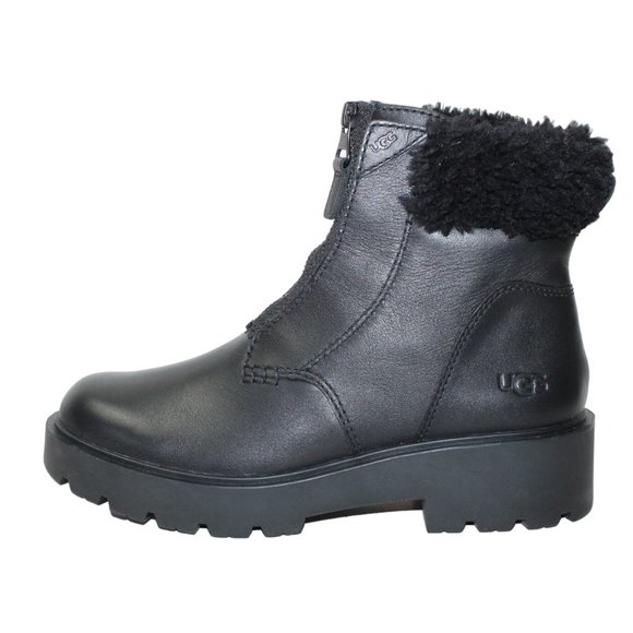 UGG Czeriesa Faux Fur Lined Ankle Booties Black Women's 8.5 NEW! - Picture 3 of 10